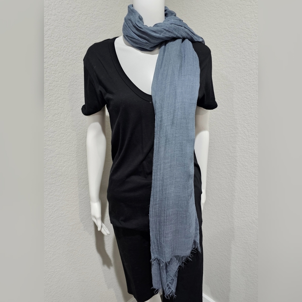 Faliero Sarti oversized blue scarf